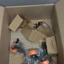 2" Caster Wheels Set of 4, Heavy Duty Casters with Brake, No Noise Locking Casters with Orange Polyurethane (PU) Wheels, Swivel Plate Castors Pack of 4