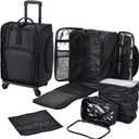 Stagiant Rolling Makeup Case Professional Travel Makeup Organizer Make up Storage Cosmetic Trolley Suitcase Makeup Storage