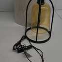 StyleCraft Malvern Industrial Table Lamp - Amber / Black