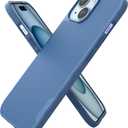 Smartish iPhone 15 Magnetic Case - Gripmunk Compatible with MagSafe [Lightweight + Protective] Slim/Thin Grip Cover with Microfiber Lining for Apple iPhone 15 - Blues on the Green