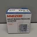 MMIZOO Wrist Blood Pressure Monitor Large LCD Display BP Machine Adjustable Cuff 5.31-7.68 inch Automatic 99x2 Sets Memory with Carrying Case for Home Use (White)