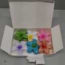 Hawaiian Flower Hair Clips  6 Pack Colorful Claw Clips for Women & Girls, Large Aesthetic Hair Accessories for Thick or Thin Hair, Summer Beach Vacation Gift