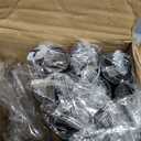 Black Double Curtain Rod, 84 to 120 Inch Long Dual Curtain Rods with Aluminium Modern End Cap Finial, 1 Inch Adjustable Heavy Duty Window Treatment Rods, Telescopic Metal Double Drapery Pole Set