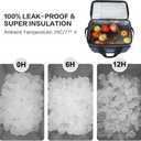 Soft Insulated Cooler Bag Collapsible Large Travel Coolers Soft Sided Coolers Ice Chest, Leakproof, Waterproof, 30 liters