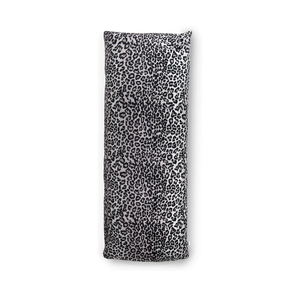 Sleeping Partners Super Soft Body Pillow, Snow Leopard/Grey Cheetah, 48"x20"