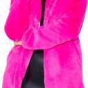 TOPONSKY Womens Winter Warm Lapel Faux Fur With Inner Lining & Buttons Coats (Small, Ce Rose)