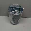 UUJOLY Plastic Trash Can Wastebasket, Garbage Container Basket for Bathrooms, Kitchens, Offices, Kids Rooms, Bluish Green (1 Pack, Dark Blue)