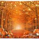 Allenjoy 10 x 8 FT Fall Photography Backdrop Thanksgiving Party Supplies Autumn Pumpkin Friendsgiving Background Decor Photo Booth Props