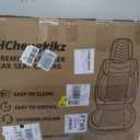 HChengkikz Car Seat Cover, Waterproof Faux Leather (Black + Blueline)