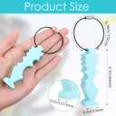 Repair Tool for Disc Golf, Blue Disc Golf Edge Maintenance Tool, Portable Repair Tools for Discs with Key Ring for Scratch Stain Polishing Gifts for Disc Golf Lovers