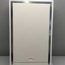 Steel Dog Door for Wall, Telescoping Tunnel and Steel Frame, Double Magnetic Flaps and 2 Sliding Lock Panels, Easy to Install, White, X-Large
