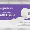 Amazon Basics Soft and Strong 2-Ply Toilet Paper, 6 Ultra Rolls = 24 Regular Rolls, Unscented, 340 Sheets per Roll, Septic Safe