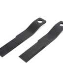 Brush Hog Cutter Cutting Blades Replacement for Skid Steer Brush Cutter Lawn Brush Mower Head Blade Rotary Cutter 2Pcs 8mm Thickness Spring Steel