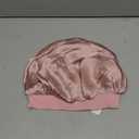 Umisleep 22 Momme 100% Real Mulberry Silk Bonnet for Sleeping Women, Large Hair Care Bonnet for Long Curly Hair, Double Layer Silk Hair Wrap with Soft Elastic Band, Non-Slip Sleep Cap, Light Pink, One Size