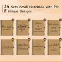 Dynta 16 Sets Employee Appreciation Gifts Bulk (20 Goodie Bags), Inspirational Notebooks, 4x5.5 Journals Bulk with Motivational Pens, Thank You Gifts for Coworkers Teachers Nurses Volunteers
