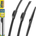 5 PLUS Silicone Windshield Wipers Replacement for 2016-2020 Hyundai Tucson/ 2007-2012 Mazda CX-7 Wiper Blades(Set of 3), Windshield Wiper Blades For My Car-26"/16"/14"