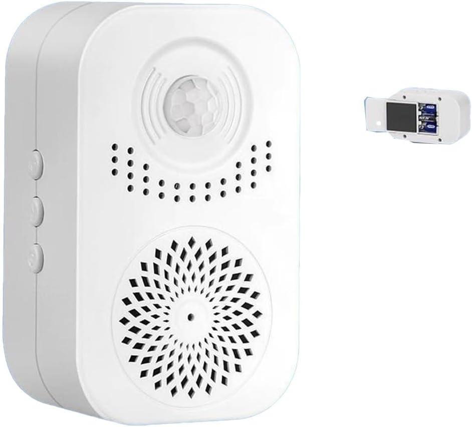 Welcome Doorbell Motion Sensor, Recordable Voice Doorbell, Infrared Motion Detector, Customizable Voice Message, Door Chime wit Battery For Shop Entrance Home, Customer Entrance Notification