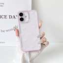 NITITOP Compatible with iPhone 16 Case Clear Cute Durable Bowknot Ribbon Pattern for Girls Women Transparent Soft TPU Full Camera Lens Shockproof Protective Phone Cover - Pink2