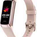 Zeacool Fitness Tracker with 24/7 Heart Rate, Blood Oxygen Blood Pressure Sleep Monitor, Activity Trackers 5 ATM Waterproof,Step Calorie Counter Pedometer Health Smart Watch for Women Men Beige