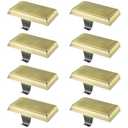 EBANKU Christmas Stocking Holder, 8 Packs Mantel Stocking Hangers Fireplace Stocking Holders Bases for Christmas Decorations (Bronze)