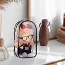 2 x 5-Piece Set of 15-17 cm Doll Clothing - Suitable for Girls, Including Black-Framed Glasses, Small Camera, Bow, and Transparent Doll Display Bag (No Doll) (Cowboy)