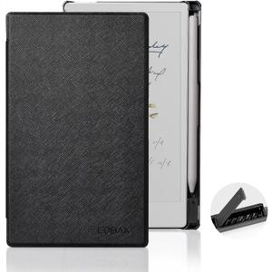 CoBak Case for Remarkable Paper Pro Move 7.3 inch 2025, Hard Back Shell Protective Lightweight Auto Wake/Sleep Smart Folio Cover with Built-in Pen Holder and Nibs Holder (Black)