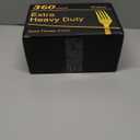 Dealusy 360 Count Extra Heavy Duty Gold Plastic Forks Disposable, BPA-Free, Heat Resistant, Solid and Durable Disposable Forks Bulk, Premium Plastic Forks heavy duty for Party Supply