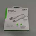 Belkin USB A to USB C Cable, 6.6ft, 15W - Type C Charger, iPhone Charger Cord, Soft, Braided, Flexible for iPhone 16 & 15, Galaxy S25, Pixel 9, iPad Pro, Airpods Pro, Switch & More - White