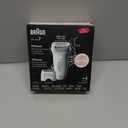 Braun Epilator Silk-pil 7, Hair Removal Device, Women Shaver & Trimmer, Wet and Dry, Wide Head, Includes Shaver Head and Trimmer Comb, SE7-041, Silver