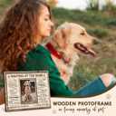 Dog Memorial Wooden Frame - Pet Photo Frame 8''x10'' with Meaningful Quote, in Loving Memory of Pup - Dog Loss Bereavement Keepsake, Wall Hanging, Table Decor - Sympathy Gifts for Pet Lover