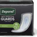 Depend Incontinence Guards for Men, Maximum Absorbency, 52 Count  (2 Pack(52 Count))