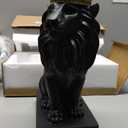 12" Crown Lion King Statue Decor, The King of Beasts - Statue Decoration for Home/Study/Living Room, Great Collectible Figurines, Best Gift for The Man,Iarge Size White Golden Color