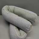 TORRAMI Under Door Draft Stoppers 32 Inch, Heavy Triangle Stop Draft Block Cold Air/Wind/Breeze Noise Blocker Door Sweeps Weather Stripping Bottom Seal Light Gray