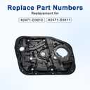 Power Window Regulator Without Motor Compatible with Hyundai Tucson