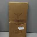 Coffee Mug Holder Tree, Upgraded 360 Rotated Cup Holder for Counter, Wood Mug Rack with 6 Hooks, Coffee Mug Organizer Station, Mug Stand Bar Accessories, Black