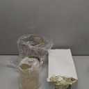 Faux Flowers with Vase, Silk Peony Bouquet Artificial Flowers in Vase, Fake Flowers Floral Arrangement for Home Decor Indoor, Table Centerpieces Flowers Decoration for Farmhouse (White Peony)