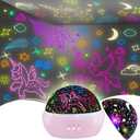 Unicorn Toys for 3-8 Year Old Girls,Star Projection Cute Kids Toys for 3-9 Year Olds Girl 2 in 1 Popular Christmas Xmas Birthday Gifts for Girls Age 3-10 Year Old Toddler Girl,Kids Toys