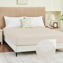 California King Fitted Sheet Only, Corner Straps Ultra Soft Brushed Microfiber Hotel Quality Bottom Sheet, Deep Pocket Fits 8-14 inches Mattresses, Luxury Sheets Cal King Size Bed, Ash