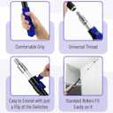 Bates- Telescopic Extension Pole, 6 Ft, Aluminum Alloy, Sturdy Multi-Purpose Extension Pole with Flip-Lock Design for Painting, Dusting and Cleaning