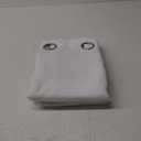 NICETOWN Pure White 100% Blackout Lined Curtains, 2 Thick Layers Narrow Wide Window Treatment Panels Thermal Insulated Drapes for Kitchen Small Window (1 Pair, 37" Width x 63" Length Each Panel)