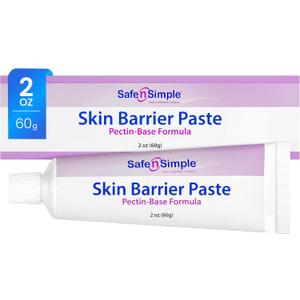 Safe n' Simple Stoma Skin Barrier Paste - 2 oz - Protective Ostomy Supplies - Stoma Adhesive Skin Protectant Paste - Ostomy Skin Barrier, Classic Formula Pectin Based