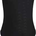 Kids Girls Athletic Swimsuit One Piece Solid Swimwear for Practice and Competition in Black and Navy Bathing Suit (9-10 Years)