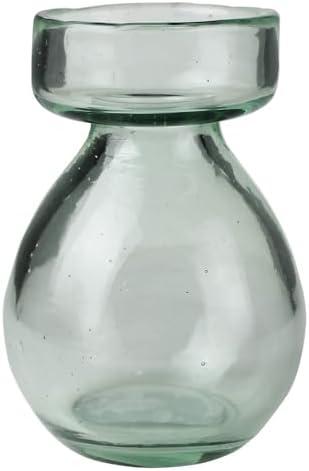 HomArt Recycled Glass Bulb Vase, Clear, 1-Count