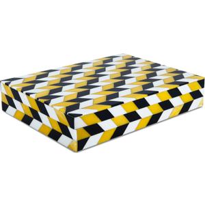 Handicrafts Home Large Decorative Storage Box 12x6 Coffee Table Organizer Box, Modern Home Dcor Accent, Keepsake Memory Box, Jewelry Storage Box, Boho Decorative Box with Lid for Shelf, Mantle Decor (6X8X1.5, MARQUET-ARTEMIS)