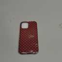 Jusy Compatible with MagSafe Polka Dot Case for iPhone 12/12 Pro, Cute Christmas Polka Dots Magnetic Phone Case, Soft TPU and Hard PC Protective Phone Cover for Women GirlsShiny - Burgundy