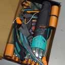 JOYIN Kids Bow and Arrow Set, LED Light Up Archery Toy Set with 9 Suction Cup Arrows, Target & Arrow Case, Indoor and Outdoor Hunting Play Gift Toys for Kids, Boys & Girls Ages 6-12 (Aqua Blue)