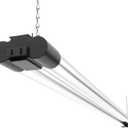 Sunco LED Shop Lights for Workshop 4FT, Linkable Garage Lighting, 4500 LM, 40W (150W Equivalent), 5000K Daylight, Surface + Suspension Mount, 48 Inch Integrated Fixture, Black, 1 Pack