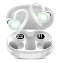Wireless Earbuds, Bluetooth 5.3 Headphones Sport, Over Ear Buds With ENC Noise Cancelling Mic, 48H, Wireless Earphone With Earhooks, Stereo Deep Bass, IP7 Waterproof Headset for Workout Running, White
