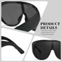 SODQW Oversized Sunglasses for Women and Men Large Frame Sunglasses UV Protection Eyewear for Driving and Beach