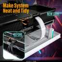 EZDIY-FAB GPU Power Sleeved Cable Extension, 16pin(12+4) 12VHPWR PCIe 5.0 Connector Male to 4X PCIE 8 PIN for RTX 3090Ti/RTX4090/RTX4080, with Pre-Installed Cable Combs-16AWG/White